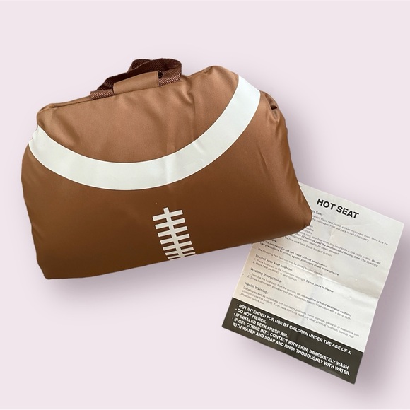 Football Stadium Cushion Handles Warming/Cooling Seat Sports Hot/Cold Gel Pack - Picture 2 of 3